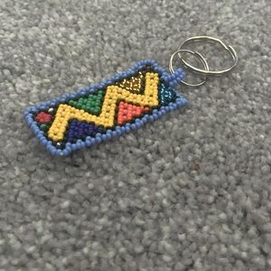 Handmade beaded keychain from South Africa 🇿🇦